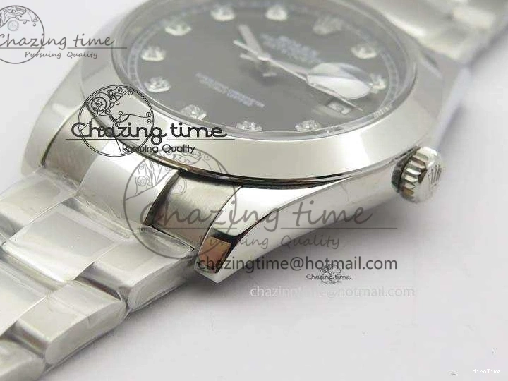 MiroTime 0515 Premium DateJust 41mm 126300 SS Noob 1:1 Best Edition Gray Dial Diam Markers On SS Bracelet A 3594